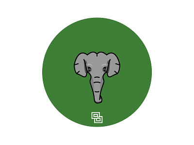 The Big Draw Bogotá Feb 2016 - Shep (George De La Selva) character design elephant flat icon illustrator solosalsero sticker vector