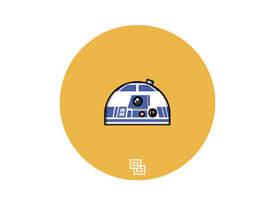 The Big Draw Bogotá Feb 2016 - R2D2 (Star Wars) character design flat icon illustrator r2d2 solosalsero starwars sticker vector