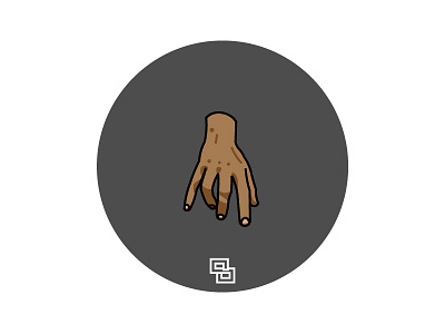 The Big Draw Bogotá Feb 2016 - Dedos (Familia Addams) character design flat hand icon illustrator mano solosalsero sticker vector