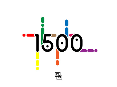 1500 Followers Instagram color design flat followers icon illustrator instagram solosalsero vector