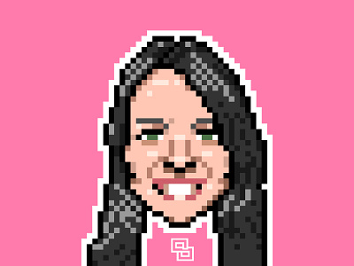 A Pixel Girl avatar design face flat icon illustrator pixel pixel art portrait solosalsero vector
