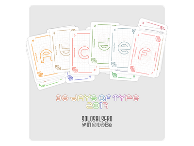 36daysoftype 2017 36daysoftype cartas construction icon logo playing cards solosalsero tipografía typhography typo vector