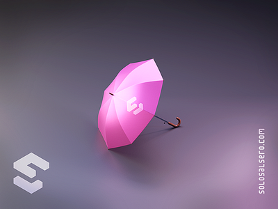 Umbrella blender c4d cinema4d classic design dribbble graphicdesign isometric object pink solosalsero umbrella