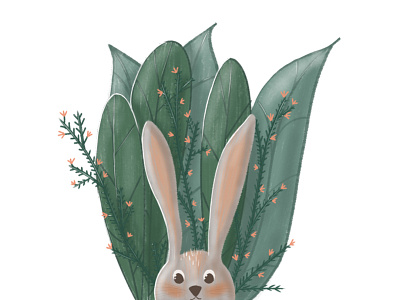 Cute bunny animal bunny cute easter holiday illustration nature spring