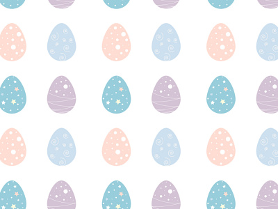 Easter pattern easter easter eggs egg illustration pastel pattern vector