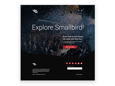 Landing page for Smallbird. (003) daily ui 003 design landing page