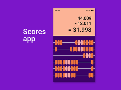 Calculator - Scores app (004) 004 app calculator daily ui scores simple