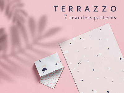 Terrazzo seamless patterns abstract branding design label modern packaging pattern seamless terrazzo textile