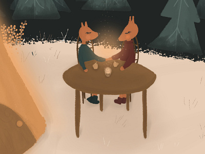 The details) forest fox illustration kid book kid illustration magic