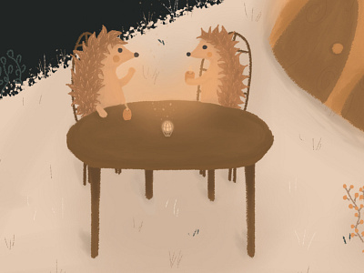 The details 2 forest hedgehog illustration kid book kid illustration