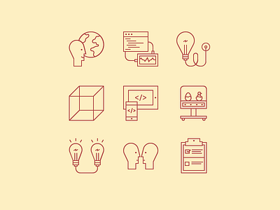 Creative agency icons icons