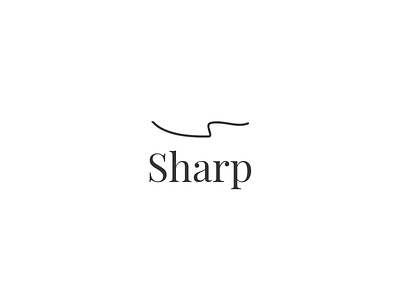 Thirty Logos | Day 16 | Sharp branding clean concept design flat graphic design graphic designer icon identity illustration lettering logo logo design minimal photoshop thirty logos thirtylogos type typography vector