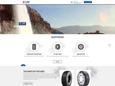 Ceat Car Tyres.Png ui ux web design