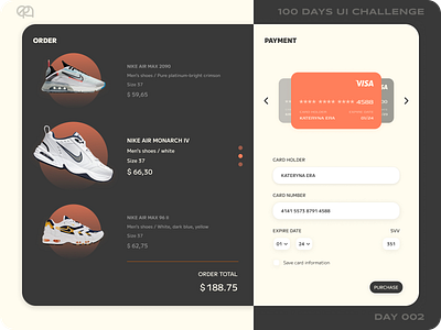 Day 002 — Credit Card Checkout | 100 days UI challenge
