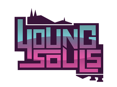 Young Souls logo art branding design logo logotype photoshop typography vector videogame
