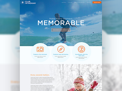 Travel Concept Landing page