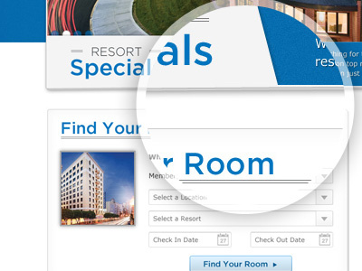Resort Specials hospitality hotel room search search website
