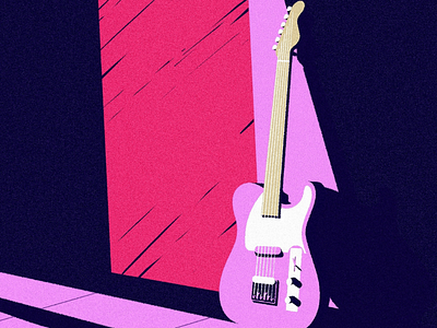 Telecaster blues illustration vectors