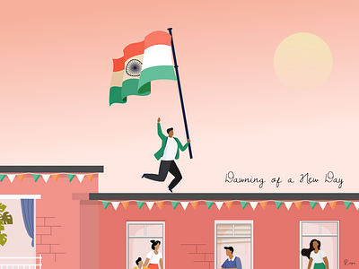 Happy Independence Day 🇮🇳 freedom illustraion independence independenceday india