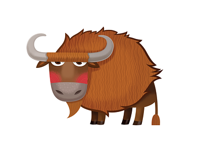 Bison animal bison characer illustration