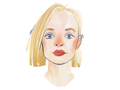 Girl girl illustration portrait