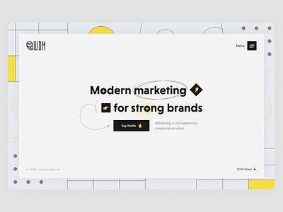 Marketing Agency - Website Concept agency concept design illustration logo marketing ui uiux ux web design
