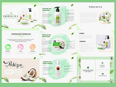 Theong SPA Company Profile brochure company design digital layout presentation promotion