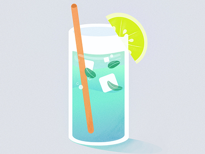 Mojito drawing drink flat design food illustration menu vector