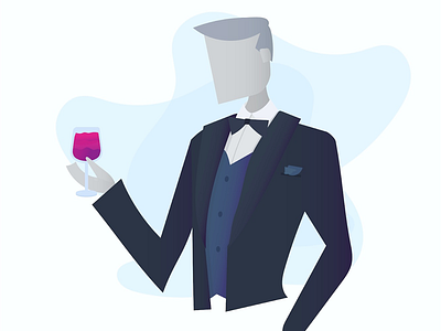Wine adobe illustrator drinking flat design illustration man vector