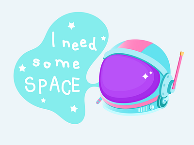 Space adobe illustrator astronout drawing flat design helmet illustration space star vector