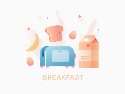 Breakfast menu breakfast cartoon cute food graphic design illustration vector illustration