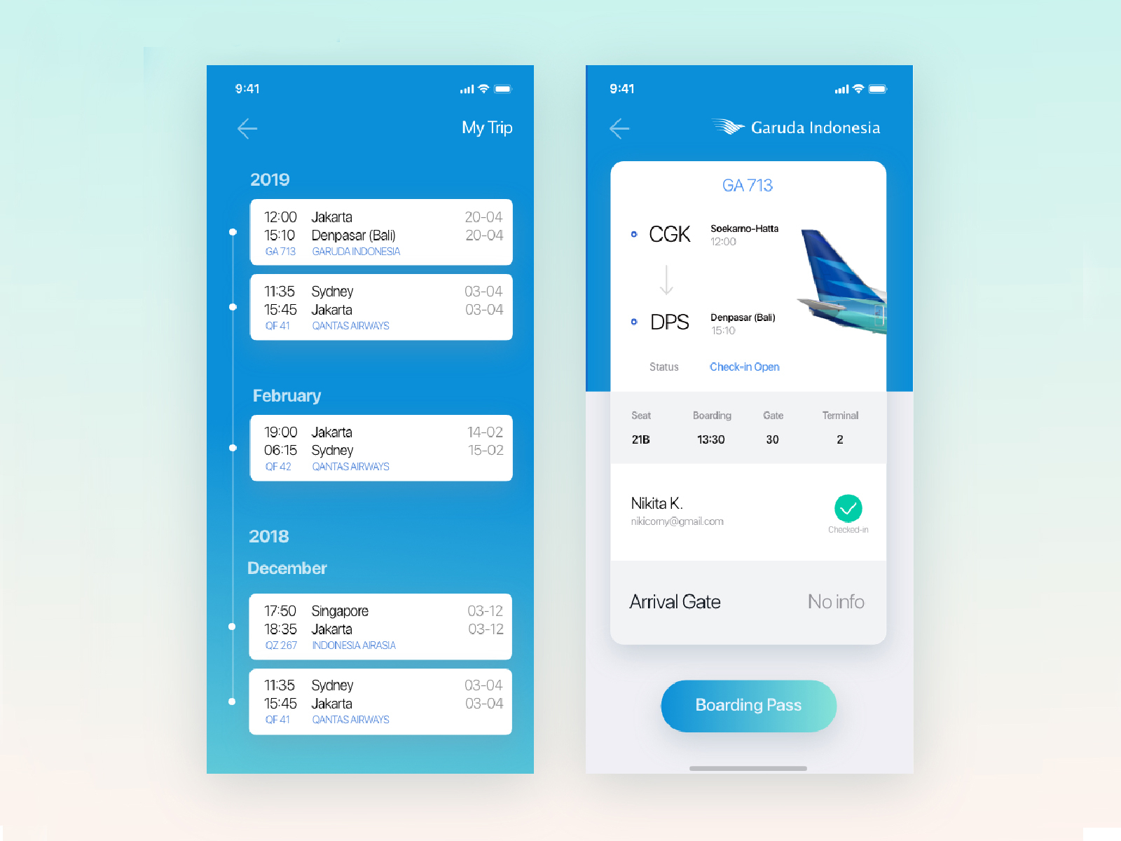 Flight Tracker App by Nikita on Dribbble