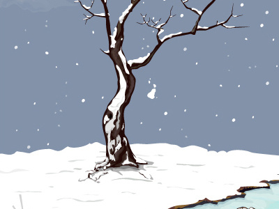 Winter illustration winter