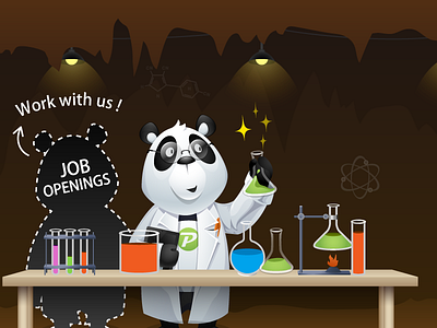 Job career design hiring illustration invitations job join opportunity panda responsive startup work