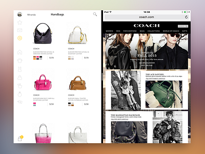 Split View cart design flat interface ios ipad page product shopping split view ui ux