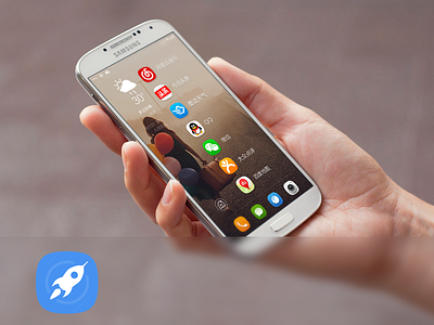 Launcher android app design home icon interface ios launcher quick ui ux widget