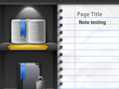 Notes book app icon ios ui