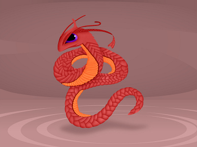 Snake animal china dragon graphic graphic design illustration snake vector art