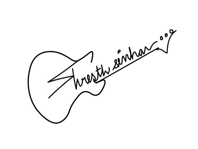 Guitar Style Signature Logo by VIKASH CHAUHAN on Dribbble