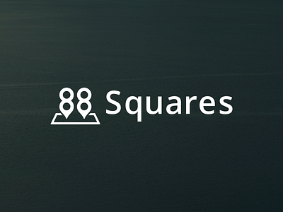 88 Squares - Real Estate Logo form full width logo map real estate search site