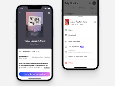 ReadX – Mobile Reading App app branding clean design design app product reading app ui ux