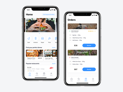 Food Delivery App — Liinda by Daniil Bondarenko on Dribbble