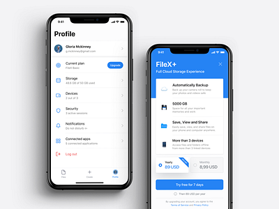 ☁️ Cloud File Manager – FileX app clean cloud design design app file manager flat neuomorphism product skeuomorphism ui uidesign ux uxdesign