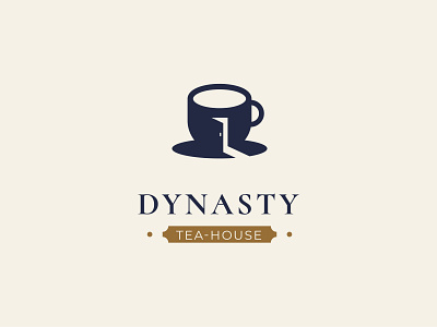 house tea branding cup design housetea illustration logo logo design logos tea vector