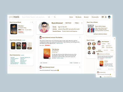 Goodreads Profile Redesign
