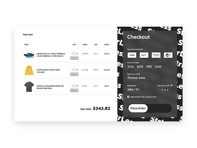 Credit Card Checkout checkout ui ux uidesign