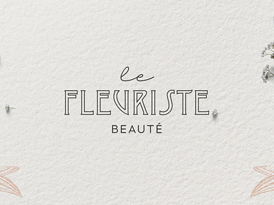 Le Fleuriste Beauté branding design logo typography