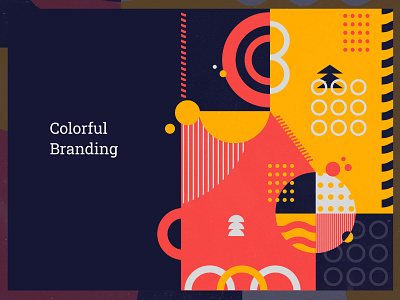 Colorful Branding agency branding blue brand identity branding branding design color color palette colorful design identity illustration lines packaging packaging design shapes ui yellow