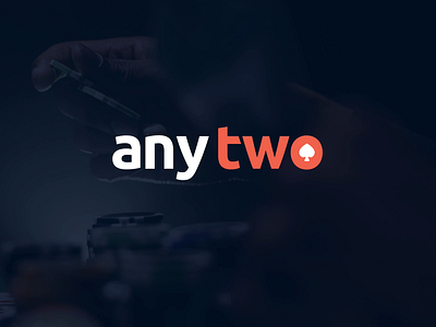 Anytwo Logo animation application art direction brand branding design design logo mobile poker pokeronline pokerplayer