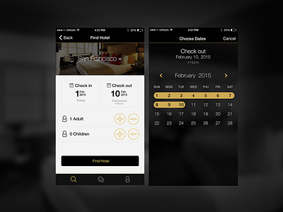 Victor Concierge App Calendar agency app application art direction